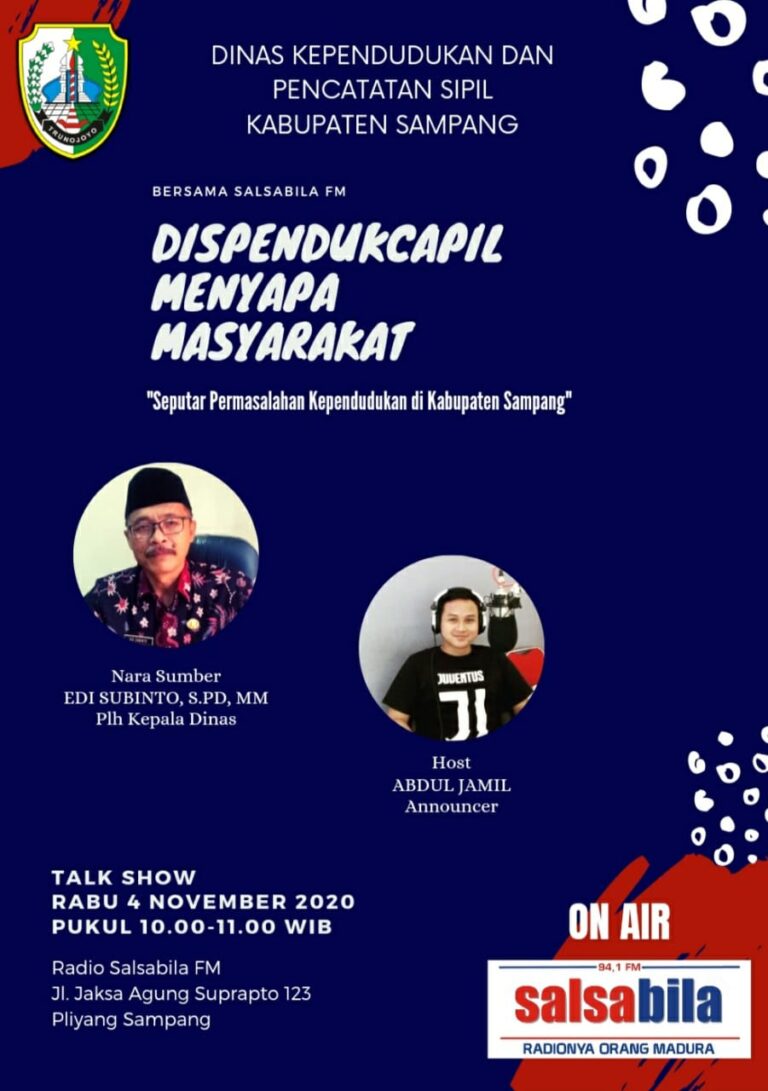 Serap Aspirasi Masyarakat, Dispendukcapil Sampang Akan Gelar Talk Show Interaktif