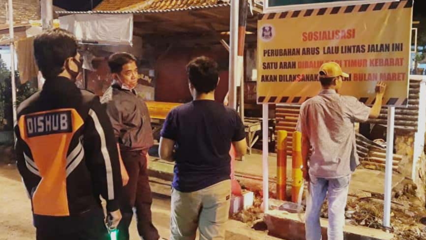 Maret 2021, Pemberlakuan Perubahan Arus Lalulintas Sampang Diujicobakan