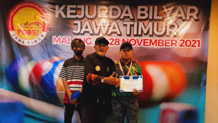 Raih Juara 2, Miqdad Abdillah Harumkan Sampang Dalam Kejurda Bilyard Jatim 2021