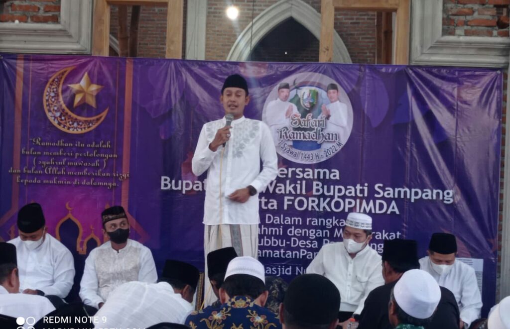Safari Ramadhan, Pemda Bantu Pembangunan Masjid Nurut Taqwa Panyirangan Sampang