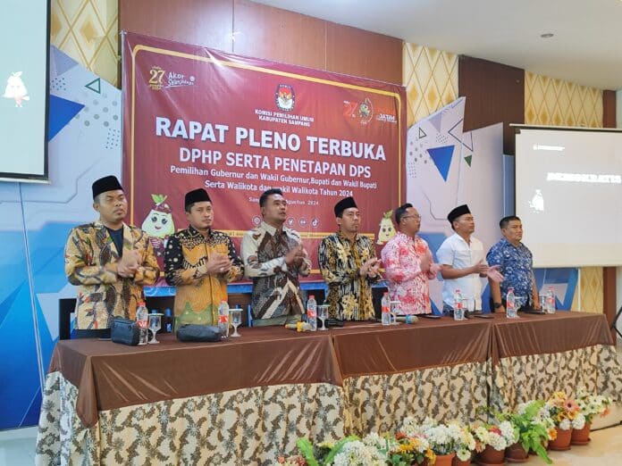 KPU Sampang Umumkan Pendaftaran Paslon Bupati-Wakil Bupati Pilkada 2024