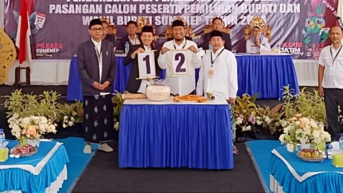 Hasil Nomor Urut Paslon Pilbup Sumenep: Final 1, Faham 2
