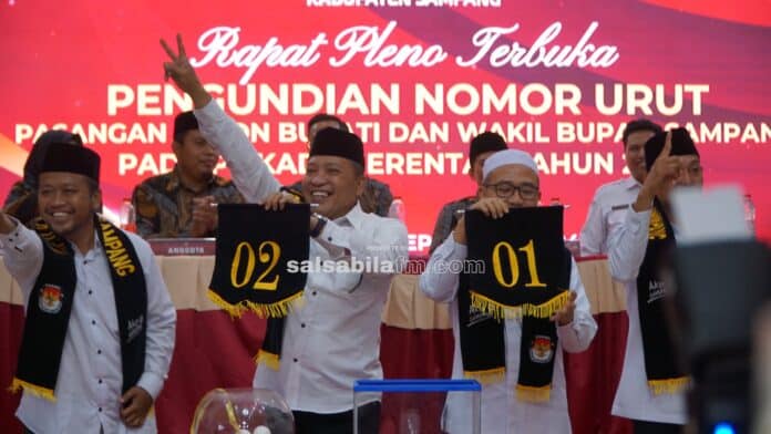 Sah! Ini Nomor Urut 2 Paslon yang Berlaga di Pilbup Sampang 2024