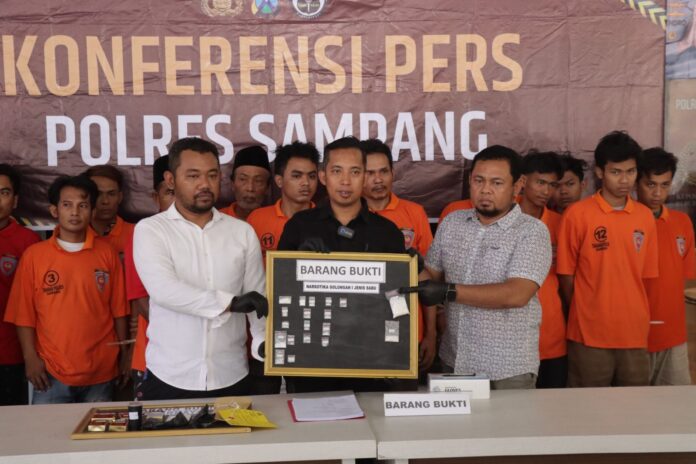 Polres Sampang Ungkap Kasus Narkoba, 85,72 Gram Sabu dan 660 Pil Logo Y Diamankan