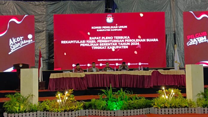 Rincian Perolehan Suara Pilbup Sampang 2024 di 14 Kecamatan