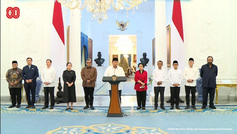 Kumpulkan Ketum Parpol, Presiden Prabowo Perintahkan TNI-Polri Tindak Tegas Perusuh