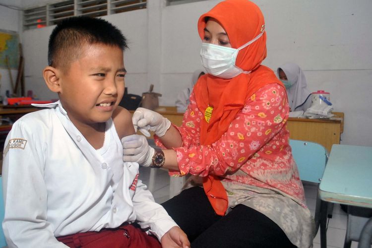 Cegah Campak, Dinkes Sampang Lakukan Imunisasi Jemput Bola