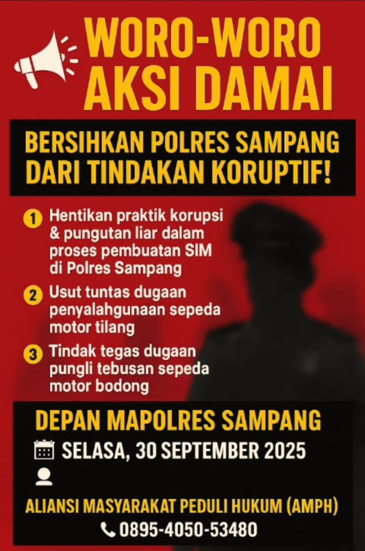 Aksi Demo AMPH di Mapolres Sampang Batal Digelar